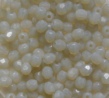 FP1-03-41000 Opal Grey Czech Glass Facet Firepolish 3 mm color 41000