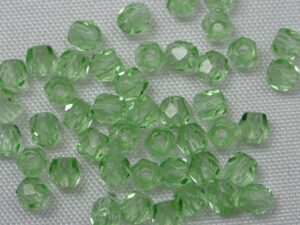 FP1-03-50520 Peridot Czech Glass Facet Firepolish 3mm