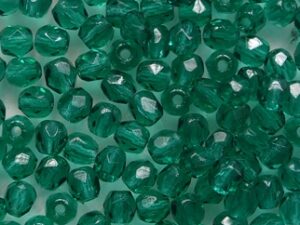 FP1-03-50730 Emerald Czech Glass Facet Firepolish 3mm 50 stuks