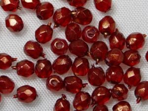 FP1-03-69256CR Halo Cardinal Czech Glass Facet Firepolish 3mm