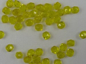 FP1-03-80010 Lemon Czech Glass Facet Firepolish 3mm
