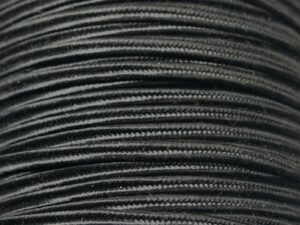 SOU-1220 Rayon Black Soutache koord 3 mm, per meter
