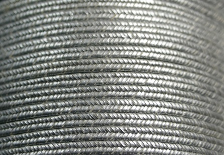 SOU1250 Metallic Rayon Silver Soutache 3 mm