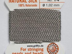 Parelzijde, maat 14, Grey - Afbeelding 1