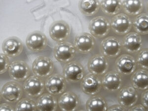PrP-04-WHT White Preciosa Parels 4 mm - Afbeelding 1