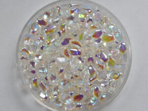 GB-00030-28701 Gekko beads, 3x5 mm, Crystal AB
