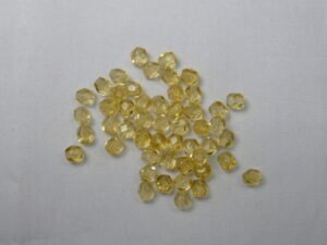 FP1-04-10030 Topaz Czech Glass Facet Firepolish 4mm 50 stuks - Afbeelding 1