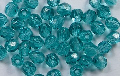 FP1-03-60220 Dark Teal Czech Glass Facet Firepolish 3mm 50 stuks - Afbeelding 1