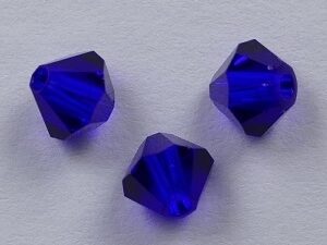SW-04-COB 4 mm Cobalt Blue Swarovski Element Bicones