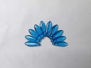 CMD-60020 2 hole Daggers, 5x16 mm, Czech Mates, Aquamarine