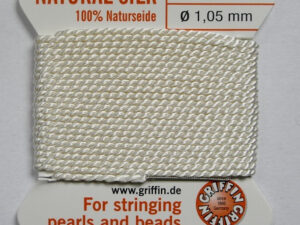 Parelzijde, maat 16, White