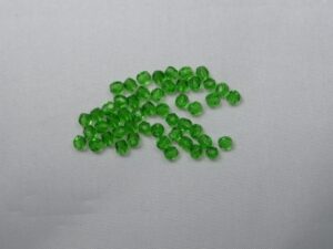 FP1-03-50120 Green Czech Glass Facet Firepolish 3mm 50 stuks