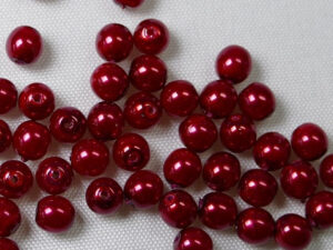 Parels, 4 mm, Preciosa, Red