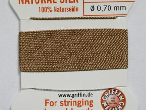 Parelzijde, maat 6, Beige