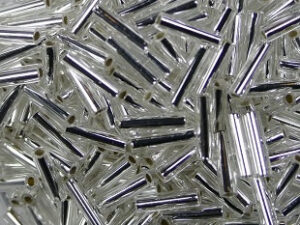 M-BGL-6-0001 Silverlined Crystal Miyuki Bugles 6mm
