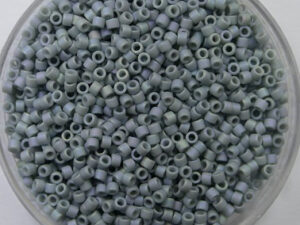 DB-11-2320 Opaque Glazed Frosted Rainbow Cadet Grey Miyuki Delica's 11/0