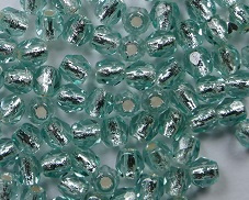 FP1-03-60110SL Silver Lined Light Teal Czech Glass Facet Firepolish 3mm 50 stuks - Afbeelding 1