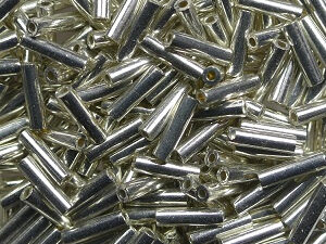 M-BGL-6-1051 Galvanized Silver Miyuki Bugles 6mm