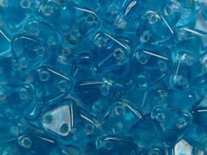 CMTR-60150 2 hole Triangle Beads, 6 mm, Czech Mates, Teal