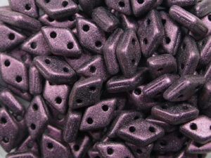 CM-DI-79086MJT Metallic Suede Pink CzechMates 2-hole Diamond Beads, 5 gram - Afbeelding 1