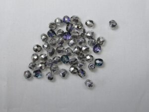 FP1-04-29536H Crystal Heliotrope Czech Glass Facet Firepolish 4mm 50 stuks