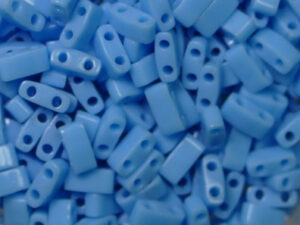 M-HTL-0413 Opaque Turquoise Blue Miyuki Half Tila Beads 5x2,3 mm