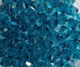 SW-05-BLZIR 5 mm Blue Zircon Swarovski Element Bicones - Afbeelding 2