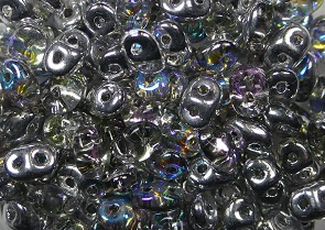 SD-98530CR Crystal Silver Rainbow Matubo SuperDuo 10 gram - Afbeelding 1