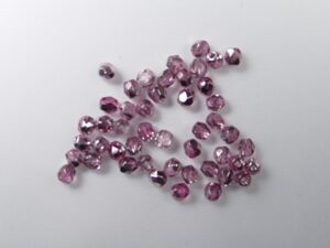 FP1-04-2703CRK Coated 1/2 Silver Plum Czech Glass Facet Firepolish 4mm 50 stuks - Afbeelding 1