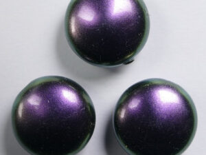Coin parels, 16 mm, Swarovski, Iridescent Purple - Afbeelding 1