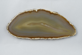 Agaatschijf, 134x59 mm, naturel - Afbeelding 2