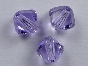 6 mm Violet Swarovski Element Bicones - Afbeelding 1