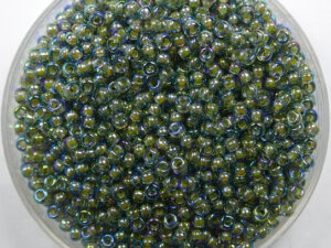 M-11-0361 Chartreuse Lined Olivine AB 10 gram