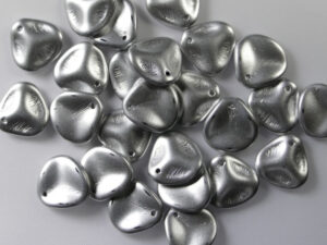 Rose Petals, 14x13 mm, Aluminium Silver