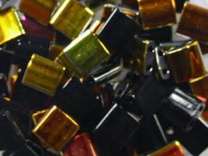 TL-4560 Black Marea Miyuki Tila Beads 5x5 mm