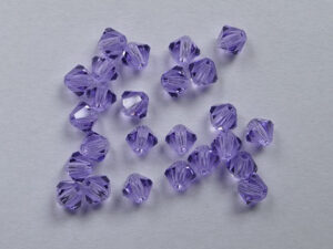 PrBic-04-VIO Violet Preciosa bicones 4 mm 25 stuks - Afbeelding 1