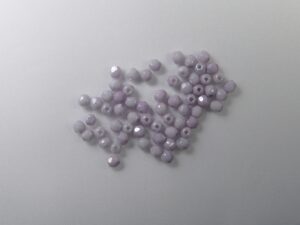 FP1-03-03040LB Luster Grey-White Stone Czech Glass Facet Firepolish 3mm 50 stuks