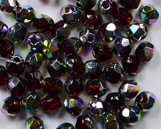 FP1-03-90110V Vitral Garnet Czech Glass Facet Firepolish 3mm 50 stuks - Afbeelding 1