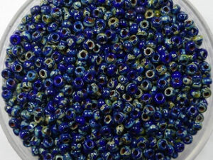 M-11-4518 Opaque Picasso Cobalt 10 gram - Afbeelding 1