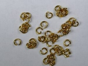 OR-04-G Open ringetjes goudkleurig, 4 mm