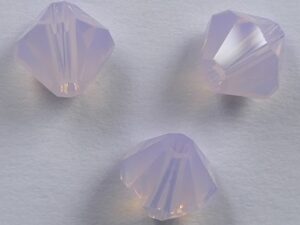 6 mm Rosewater Opal Swarovski Element Bicones - Afbeelding 1