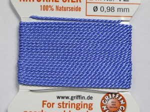 Parelzijde, maat 12, Blue