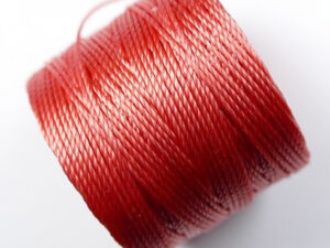 S-Lon TEX 210 Superlon Bead Cord, Chinese Coral