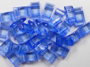 Trägerperlen, Saffierblauw, 30 stuks