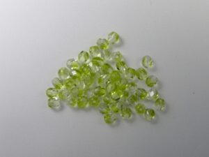 FP1-04-50231 Crystal Olivine Czech Glass Facet Firepolish 4mm