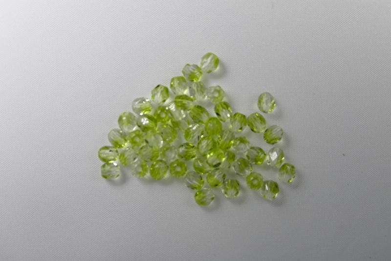 FP1-04-50231 Crystal Olivine Czech Glass Facet Firepolish 4mm FP1-04-50231 Crystal Olivine Czech Glass Facet Firepolish 4mm