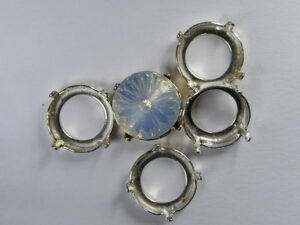 Setting voor rivoli, 12 mm, zilverkleur