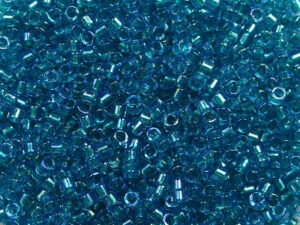 DB-11-2380 Fancy Lined Teal Miyuki Delica's 11/0