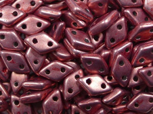 CM-DI-05A07 Color Trends Saturated Metallic Blooming Dahlia CzechMates 2-hole Diamond Beads, 5 gram - Afbeelding 1