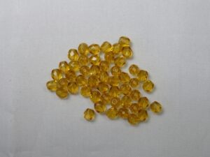 FP1-04-10060 Midden Topaz Czech Glass Facet Firepolish 4mm 50 stuks - Afbeelding 1